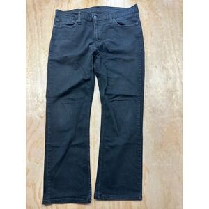 Levis 511 Straight Fit Black Jeans Mens 38x32 WaterLess Denim Pants 00514-0829